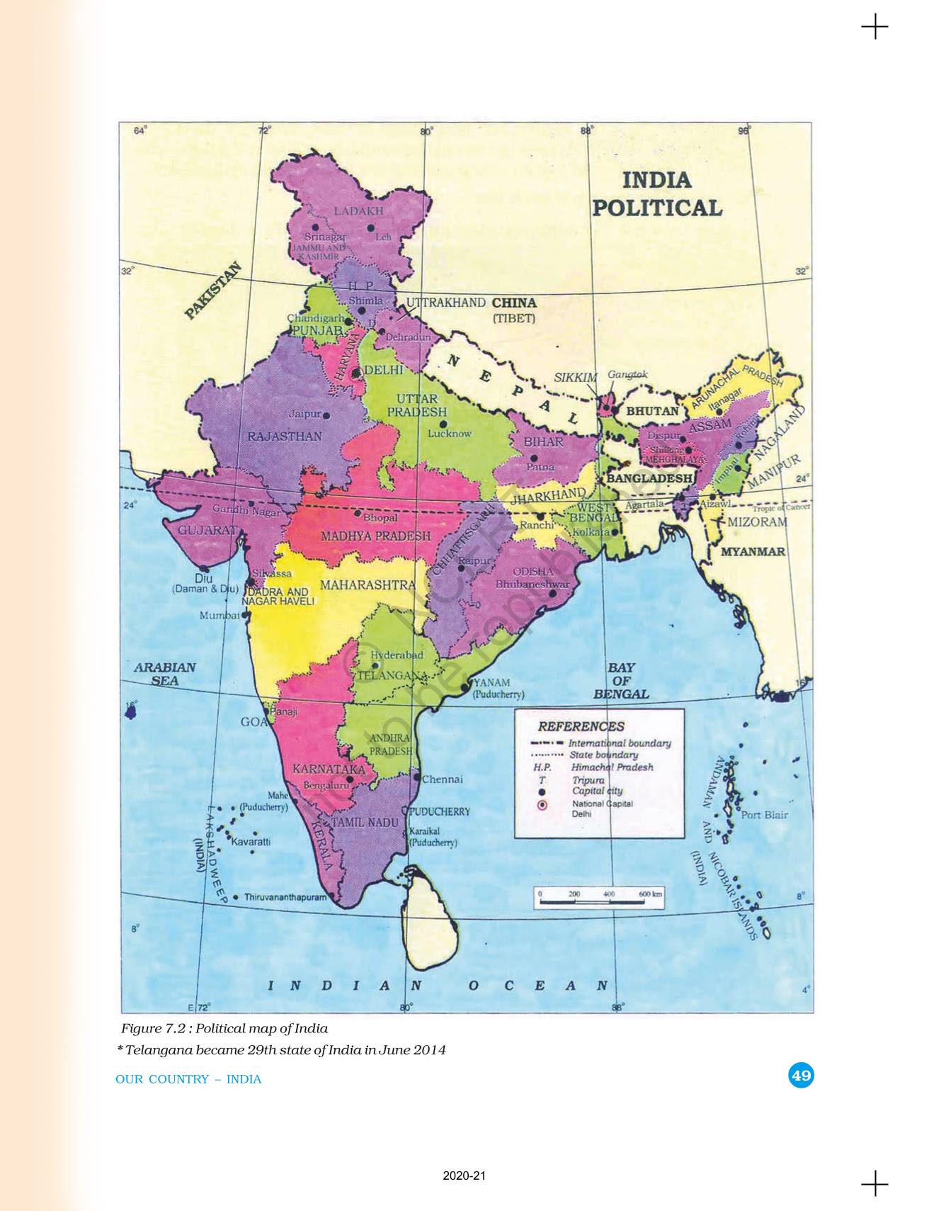 Our Country India - NCERT Book Of Class 6 Geography The Earth Our Habitat